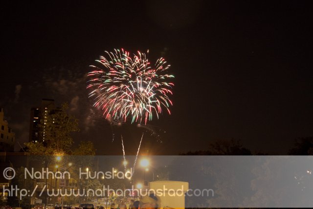 Minneapolis fireworks on 4 July 2010